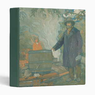 Forest Still Moonshiners White Lightning Liquor 3 Ring Binder