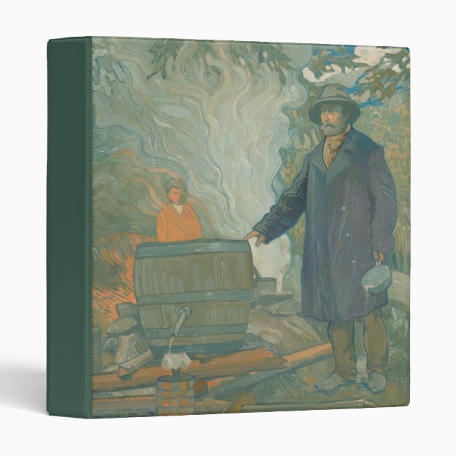 Forest Still Moonshiners White Lightning Liquor 3 Ring Binder (Front/Spine)