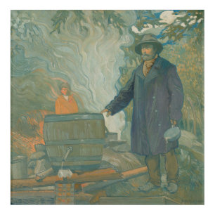 Forest Still Moonshiners White Lightning Liquor Acrylic Print