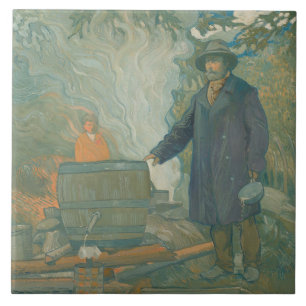 Forest Still Moonshiners White Lightning Liquor Ceramic Tile