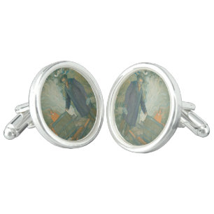 Forest Still Moonshiners White Lightning Liquor Cufflinks