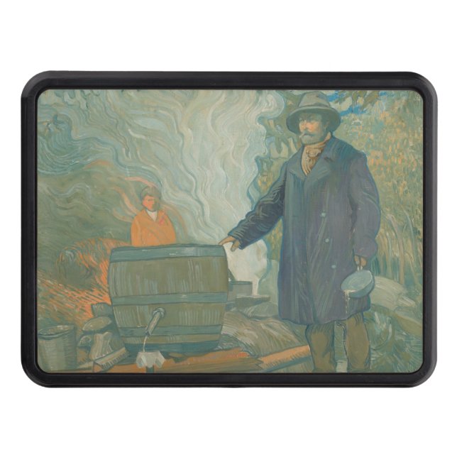 Forest Still Moonshiners White Lightning Liquor Hitch Cover (Front)
