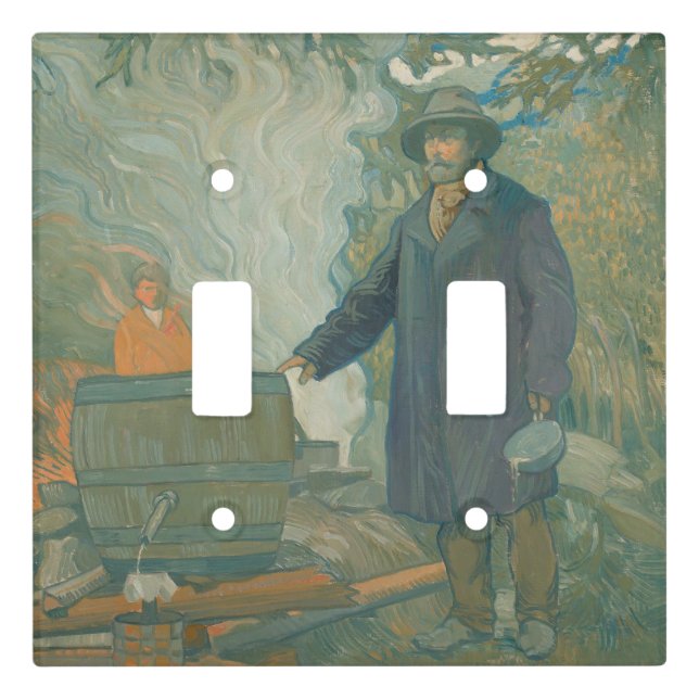 Forest Still Moonshiners White Lightning Liquor Light Switch Cover (Front)