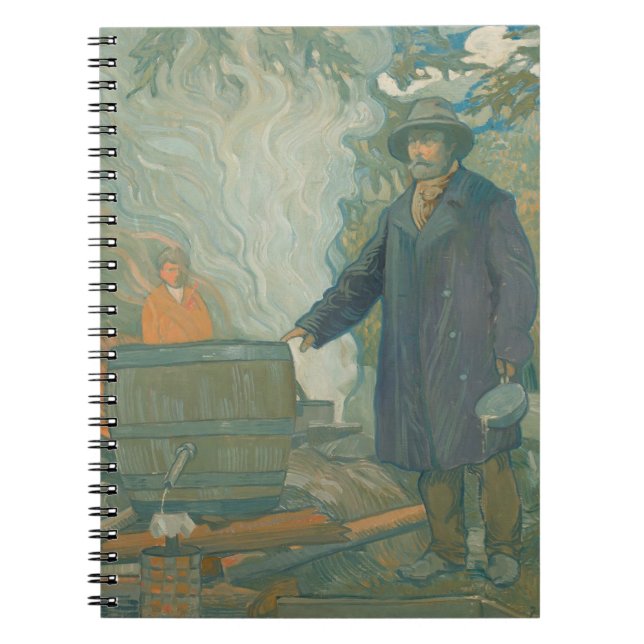 Forest Still Moonshiners White Lightning Liquor Notebook (Front)