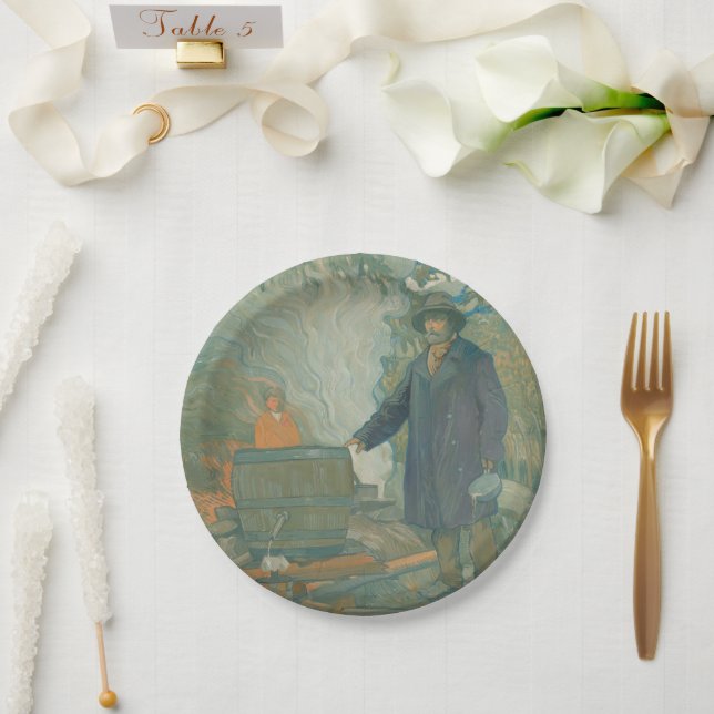 Forest Still Moonshiners White Lightning Liquor Paper Plates (Wedding)