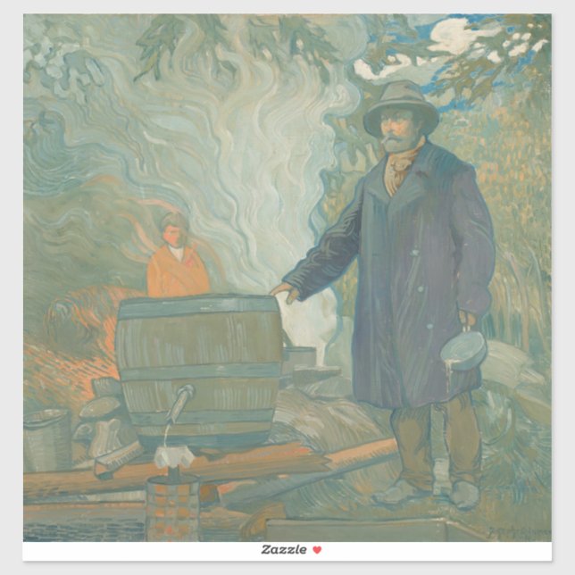 Forest Still Moonshiners White Lightning Liquor Sticker (Sheet)