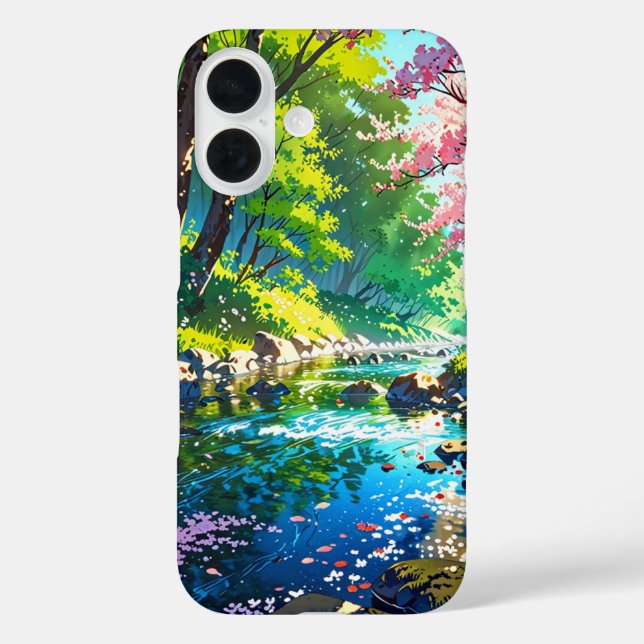 Forest Stream in Spring Case-Mate iPhone Case (Back)