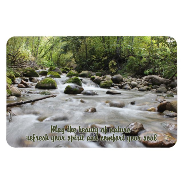 Forest Stream inspirational magnet (Horizontal)