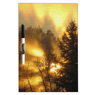 Forest Sunrise Dry Erase Board