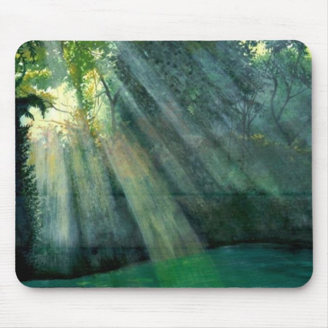 Forest Sunrise Mouse Pad (Front)
