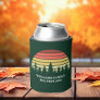 Forest Sunset Camping Trip Custom Family Reunion Can Cooler