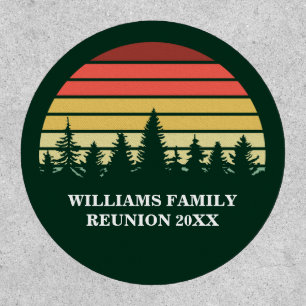 Forest Sunset Camping Trip Custom Family Reunion Patch