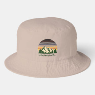 Forest Sunset Custom Family Camping Trip Bucket Hat