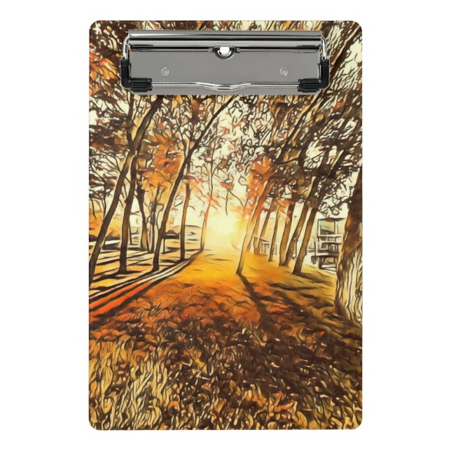 Forest Sunset Mini Clipboard (Front)