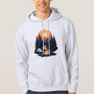 Forest Sunset Mountains Hoodie _ 