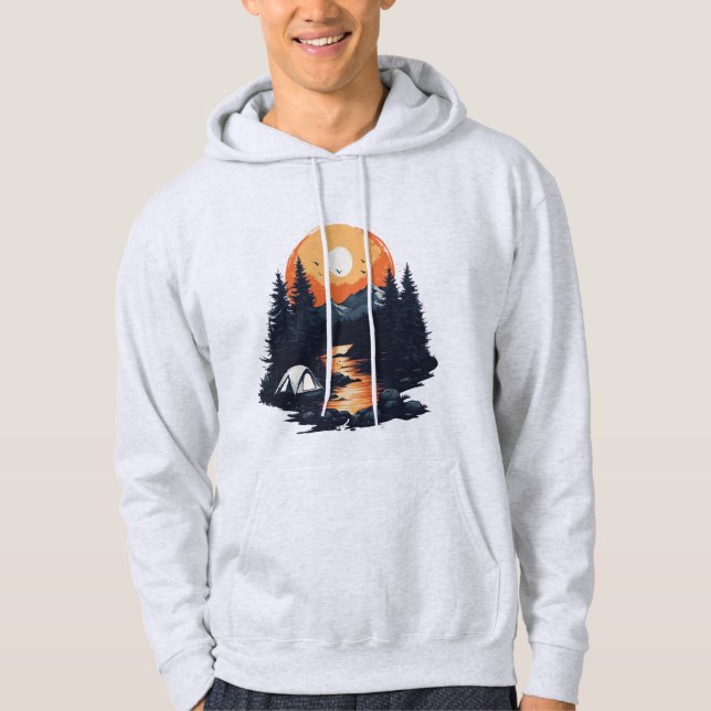 Forest Sunset Mountains Hoodie _  (Front)