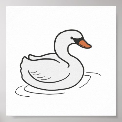 Forest Swan Tiny Print