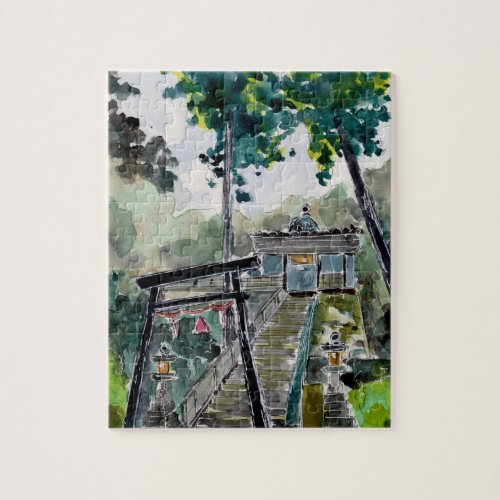 Forest Temple Jigsaw Puzzle