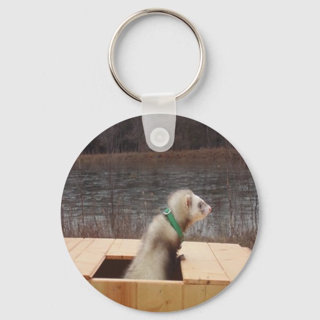 Forest the Ferret Accessories Keychain (Front)
