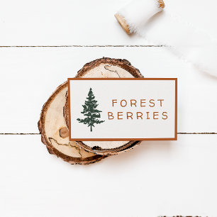 Forest Theme Party Snack Cards - Forest Berries