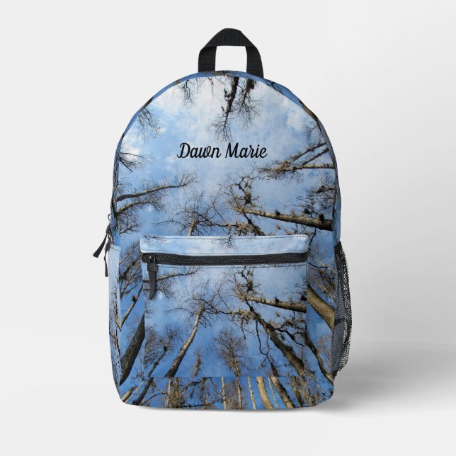 Forest Through The Trees Personalized  Printed Backpack (Front)
