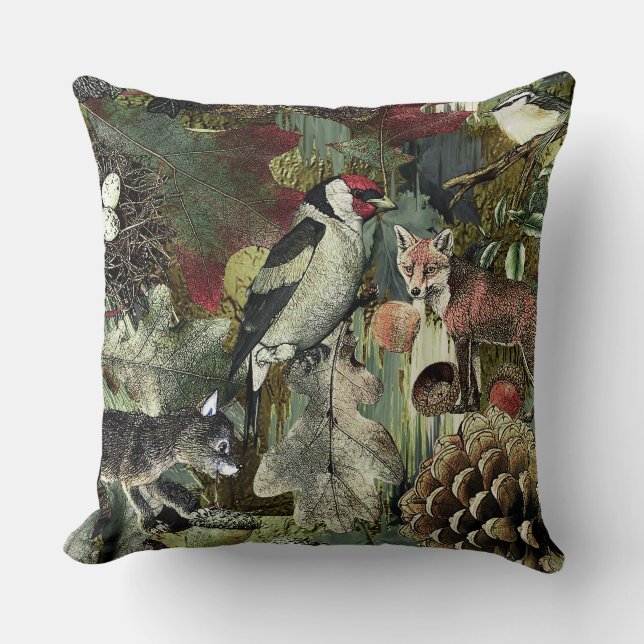 Forest Throw Pillow 20" x 20" (Front)