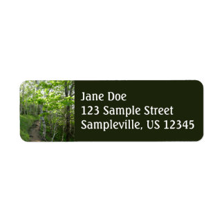 Forest Trail at Acadia National Park Label