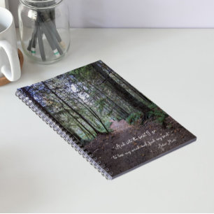 Forest Trail John Muir Quote Notebook
