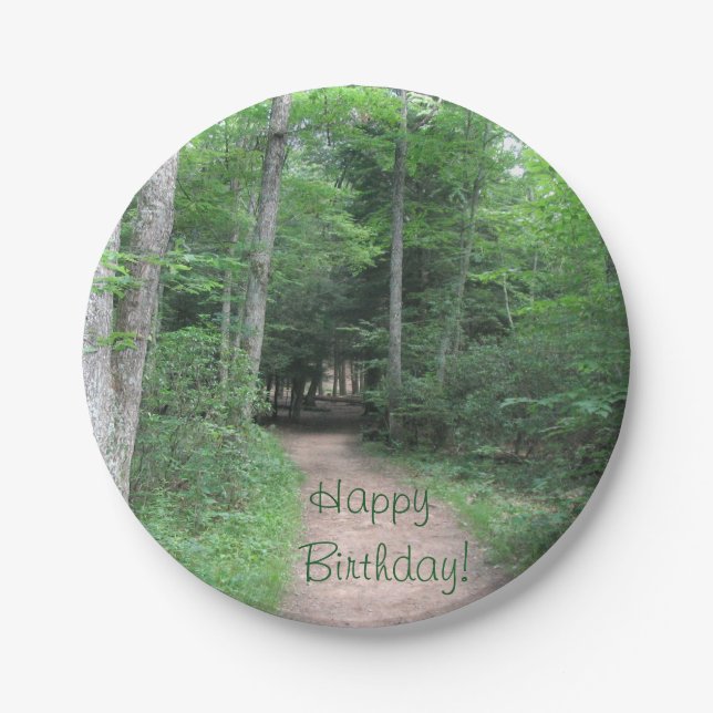 Forest Trail Paper Plates (Front)