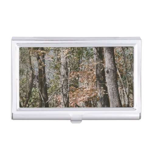 Forest Tree Camo Camouflage Nature HuntingFishing Business Card Case
