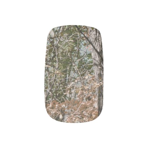 Forest Tree Camo Camouflage Nature HuntingFishing Minx Nail Wraps