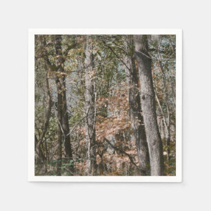 Forest Tree Camo Camouflage Nature Hunting/Fishing Paper Napkins