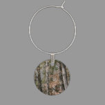 Forest Tree Camo Camouflage Nature Hunting/Fishing Wine Glass Charm