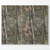 Forest Tree Camo Camouflage Nature Hunting/Fishing Wrapping Paper (Flat)