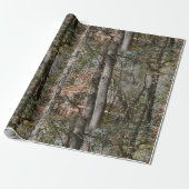 Forest Tree Camo Camouflage Nature Hunting/Fishing Wrapping Paper (Unrolled)