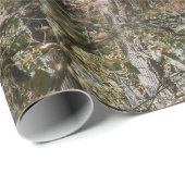 Forest Tree Camo Camouflage Nature Hunting/Fishing Wrapping Paper (Roll Corner)
