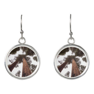 forest, tree earrings