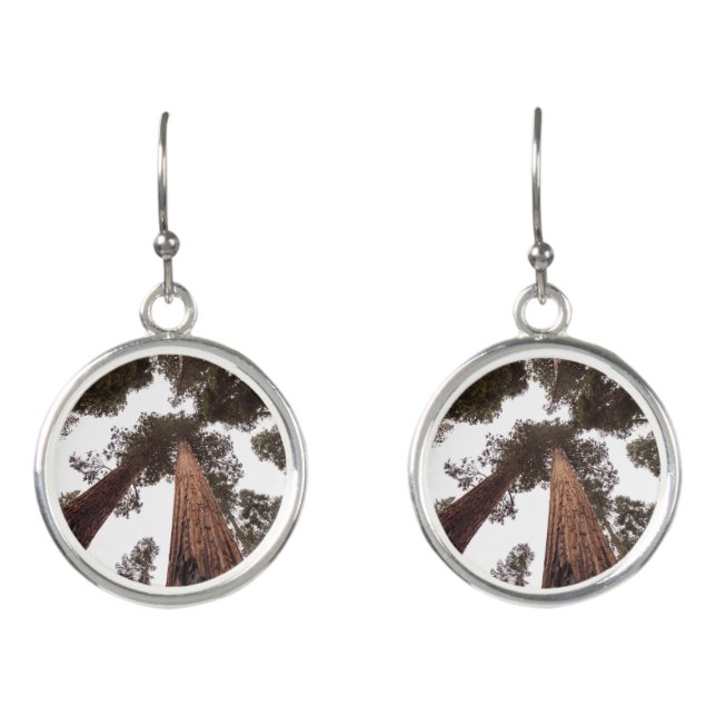 forest, tree earrings (Front)