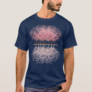 Forest Tree Japan Japanese Flower Cherry Blossom N T-Shirt