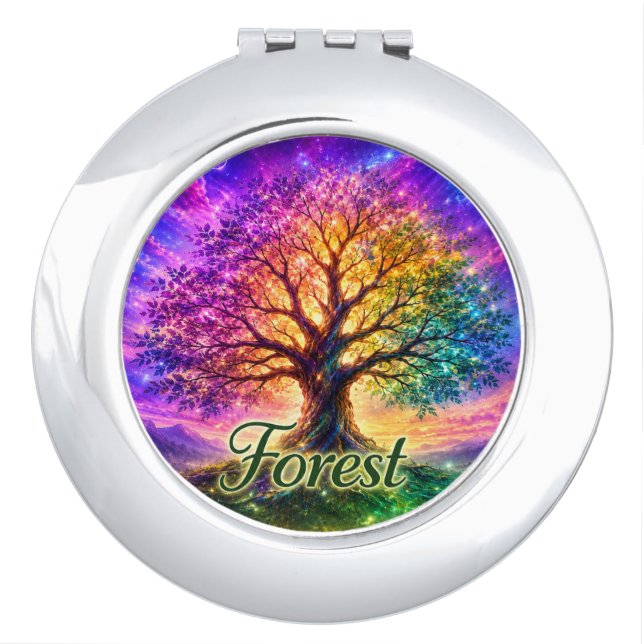 Forest Tree of Life Compact Mirror (Front)