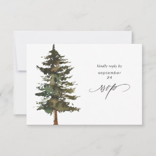 Forest Tree w Meal RSVP Card