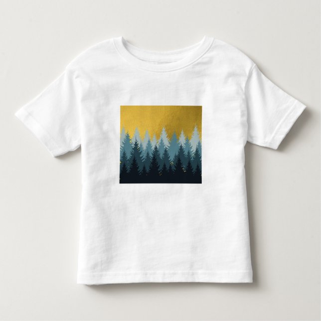 Forest Trees Golden Landscape   Toddler T-shirt (Front)