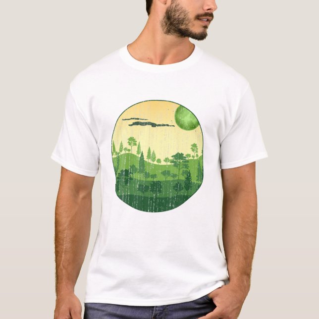 Forest Trees Landscape Wildlife Nature T-Shirt (Front)