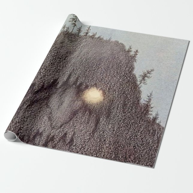 “Forest Troll - Skogtroll” by Theodor Kittelsen Wrapping Paper (Unrolled)