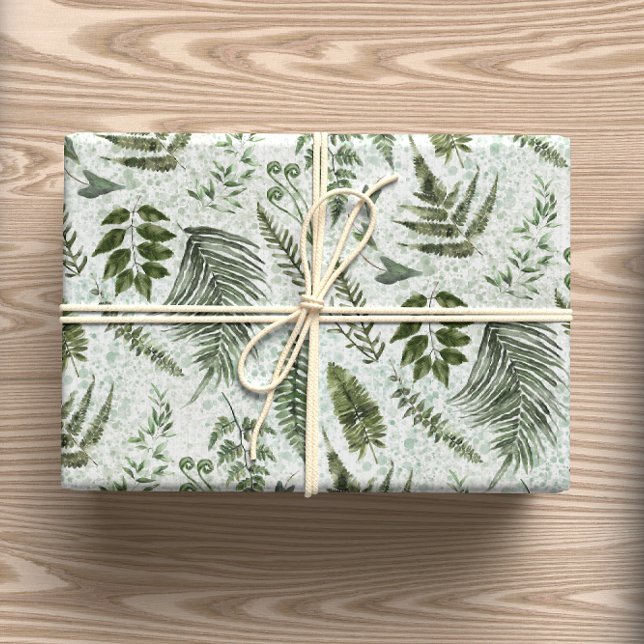 Forest Undergrowth Moss & Sage Green Wrapping Paper Sheets (Creator Uploaded)
