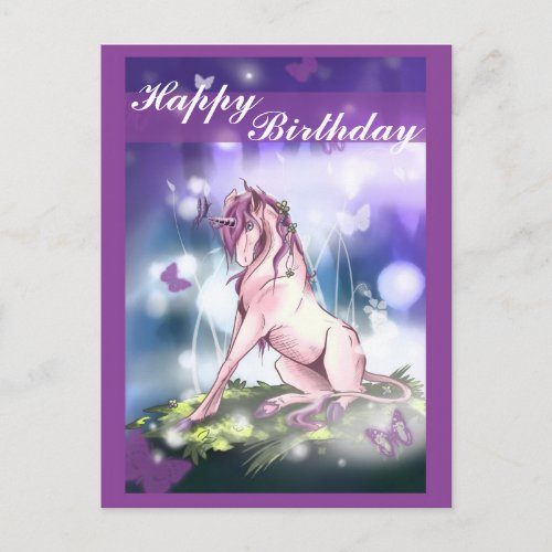 Forest Unicorn Postcard