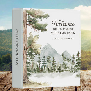 Forest Vacation Rental House Guest Information Mini Binder