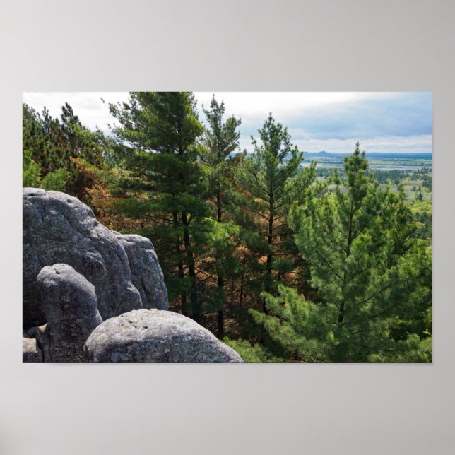 Forest Valley Overlook at Castle Mound Poster (Front)