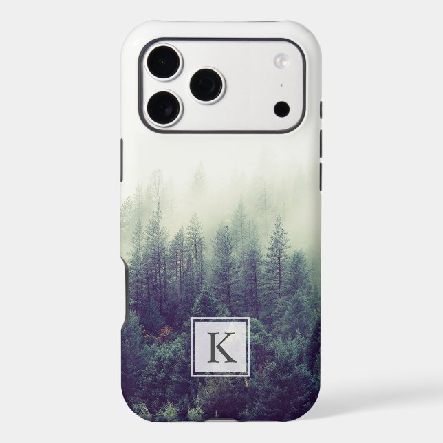 Forest Vibes | Fog Misty Monogram Iphone Case (Back)