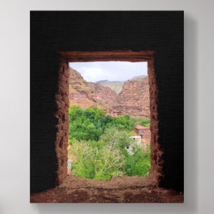 Forest view window foam core photo tile